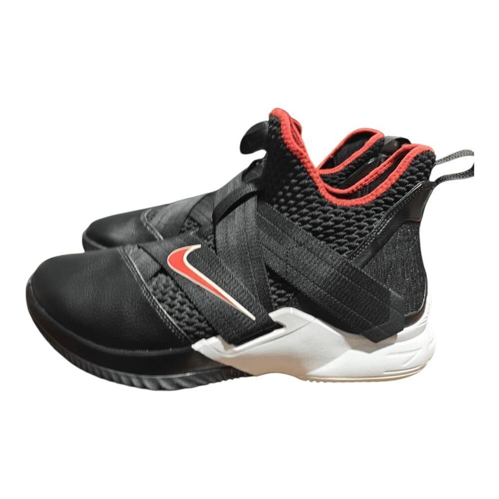 NIKE LeBron Soldier 12 'Bred' Basketball Shoes Size 13 - Picture 4 of 10